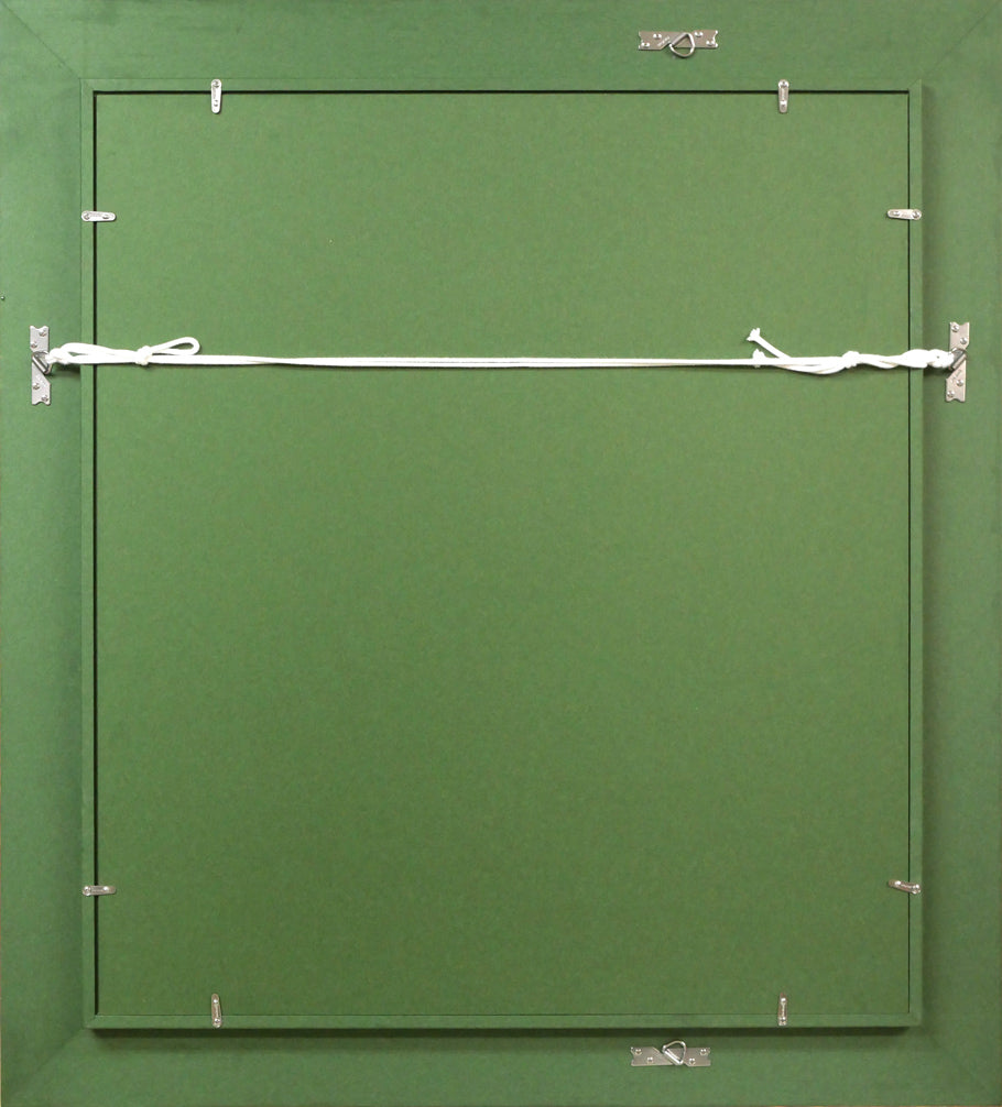 伊藤正「パリの家」油絵・F10号 額縁裏側画像