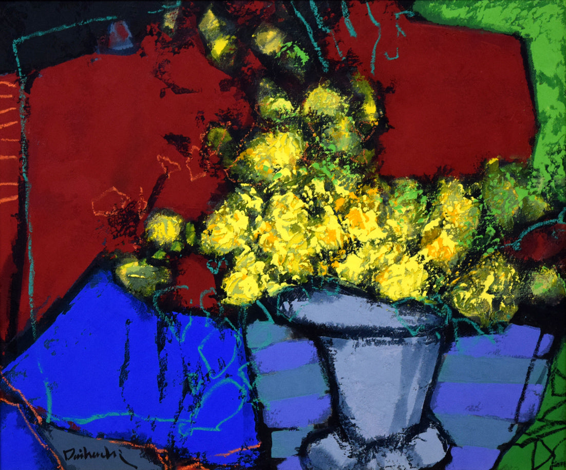 糸大八「時は密のように」油絵・F20号 作品全体拡大画像