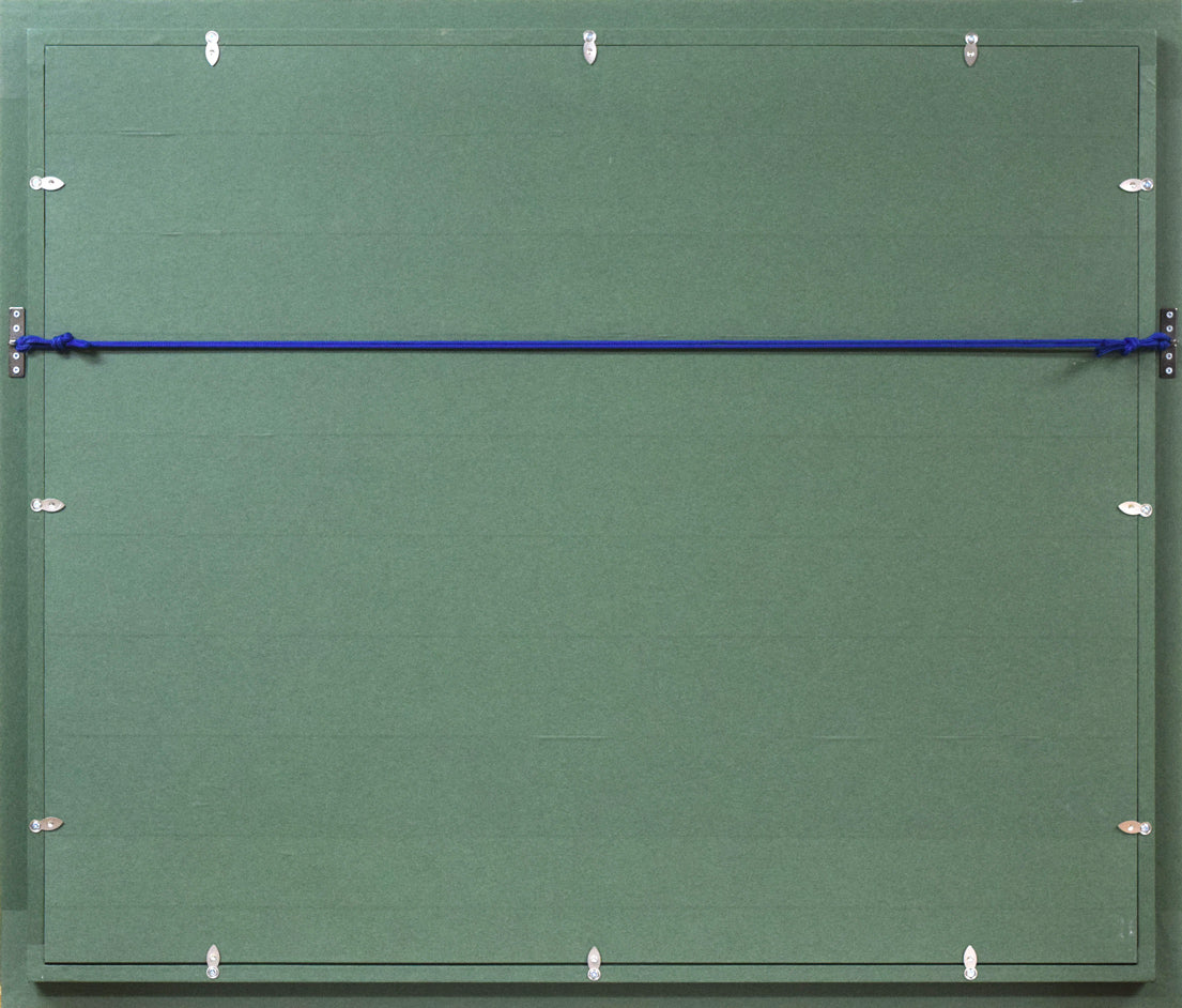 糸大八「時は密のように」油絵・F20号 額縁裏側画像