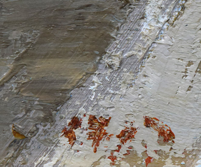 伊藤伊八「チューリッヒ(スイス)」油絵・F4号 サイン拡大画像