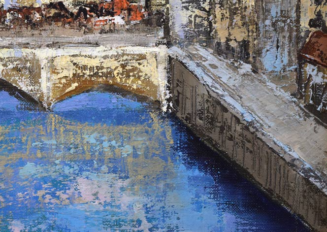 伊藤伊八「チューリッヒ(スイス)」油絵・F4号 拡大画像4