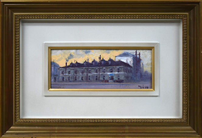 伊藤 仁「旧札幌中央郵便局」油絵・変形2号