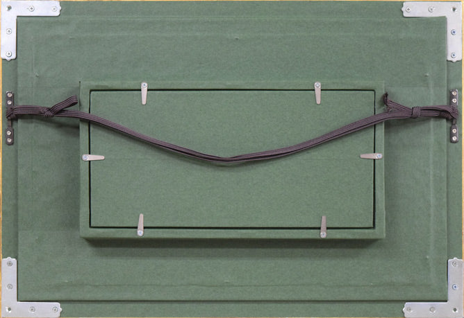 伊藤 仁「旧札幌中央郵便局」油絵・変形2号 額縁裏側画像