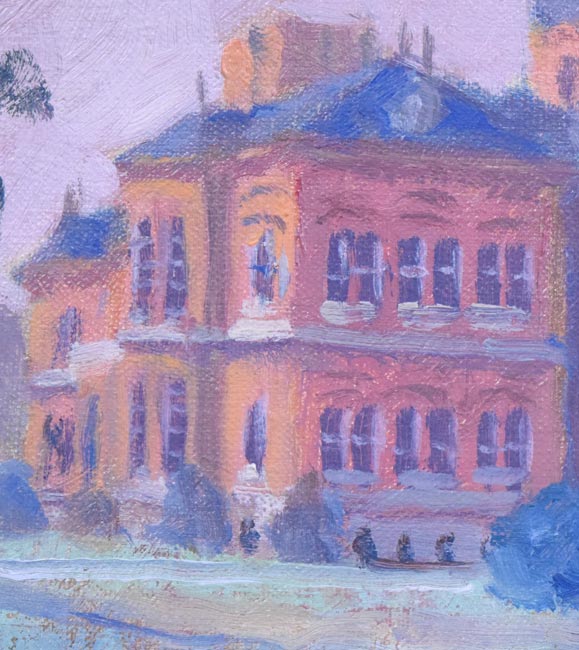 伊藤 仁「道庁」油絵・スクエアSM 拡大画像4