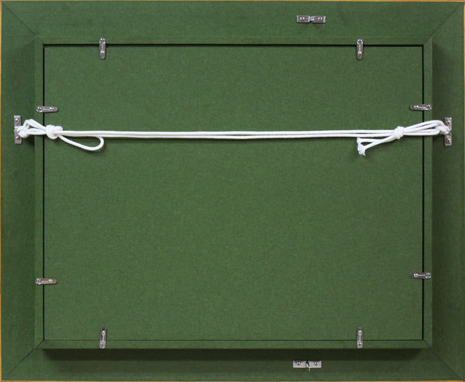 伊藤正「美国風景(積丹)」油絵・F4号 額縁裏側画像