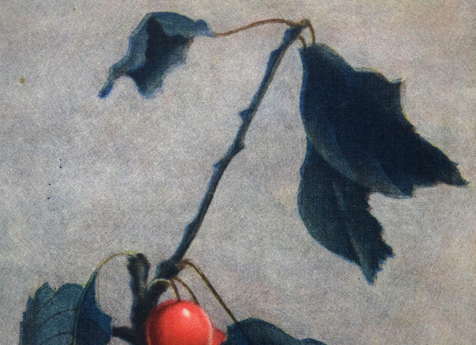 伊藤倭子「赤い実」銅版画 拡大画像3