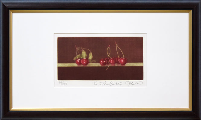 伊藤倭子「さくらんぼ」銅版画
