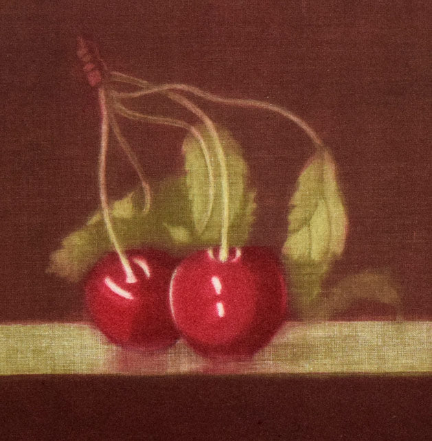 伊藤倭子「さくらんぼ」銅版画 拡大画像2