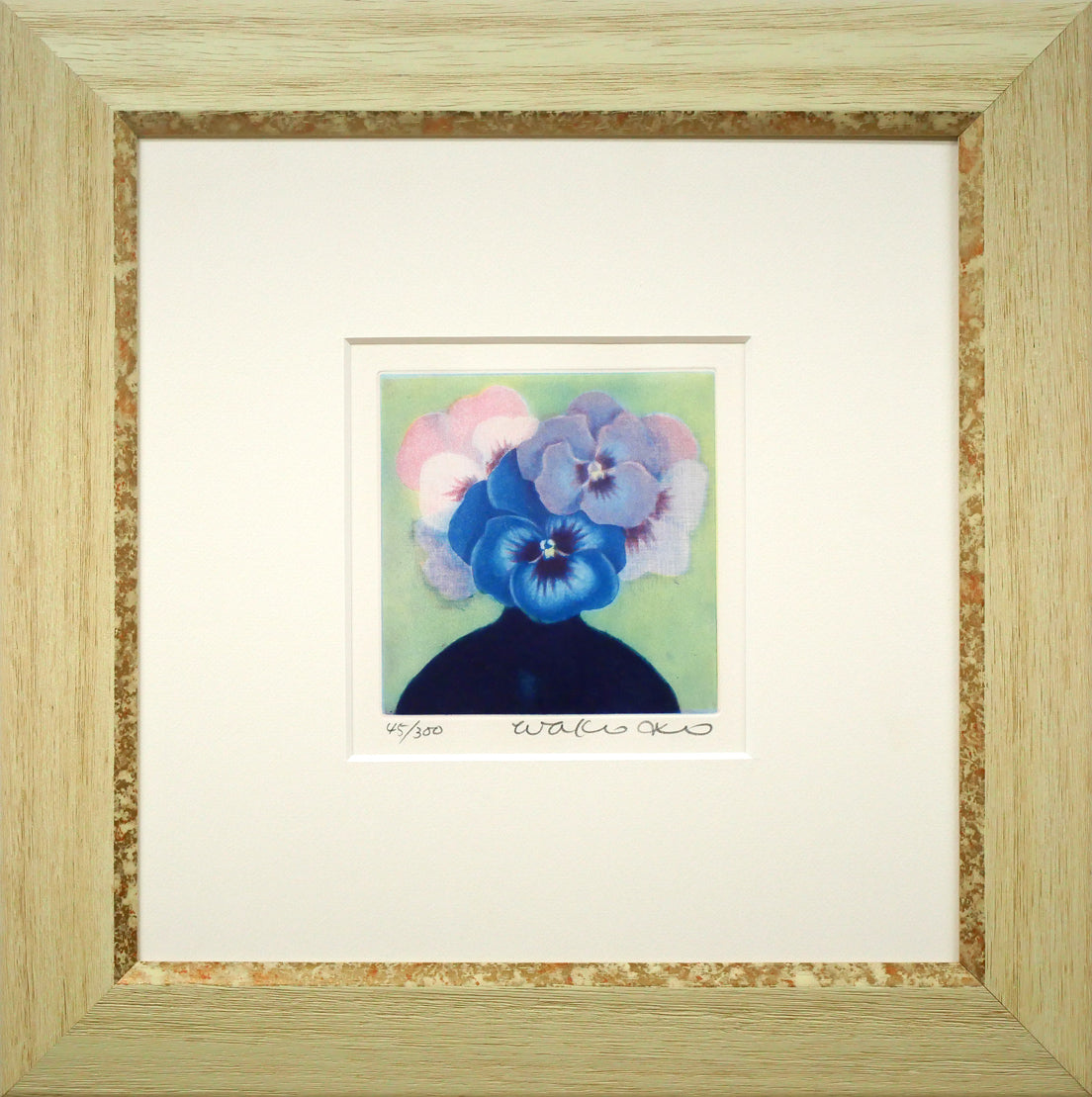 伊藤倭子「三色菫」銅版画