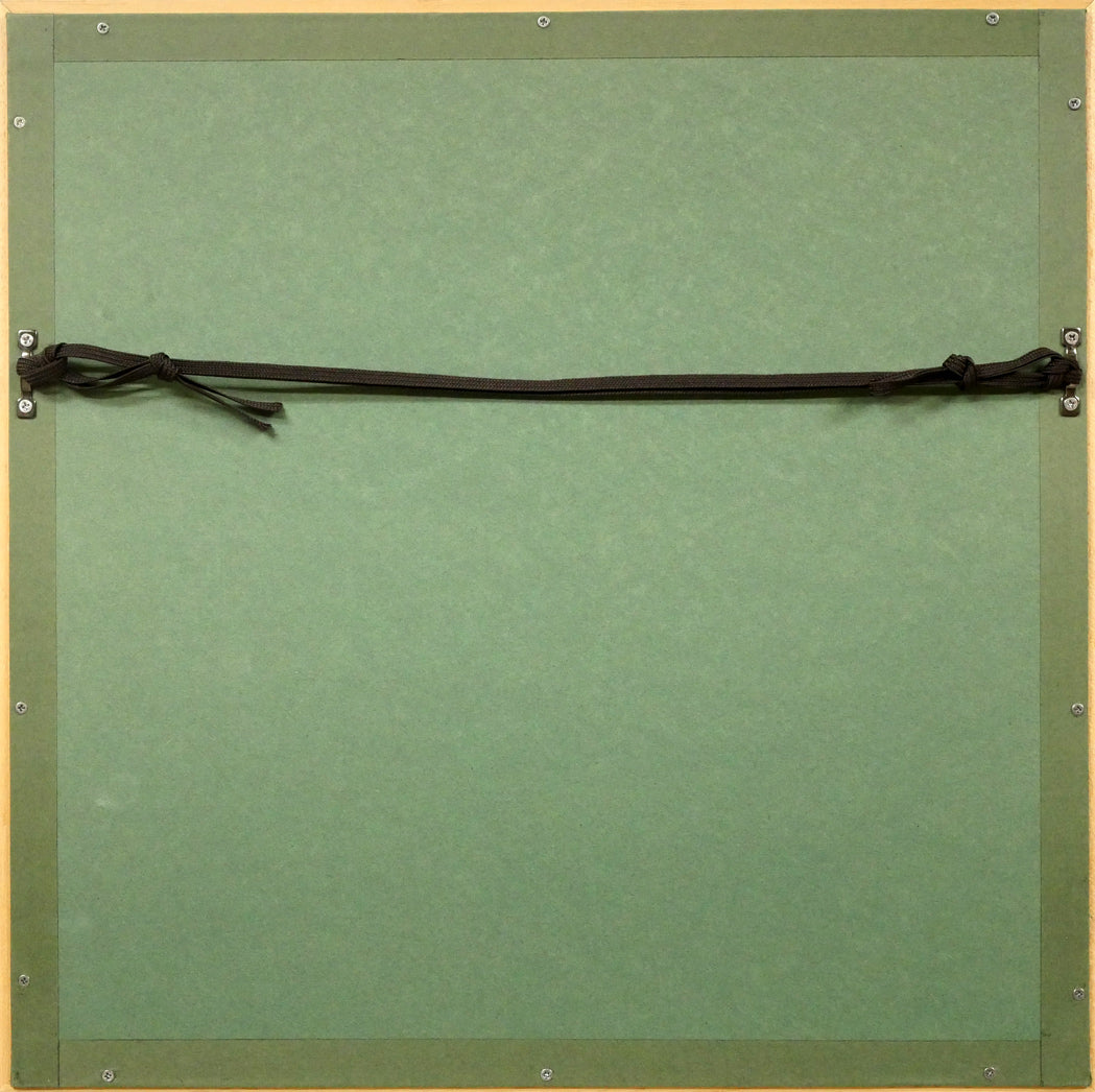 伊藤倭子「三色菫」銅版画 額縁裏側画像