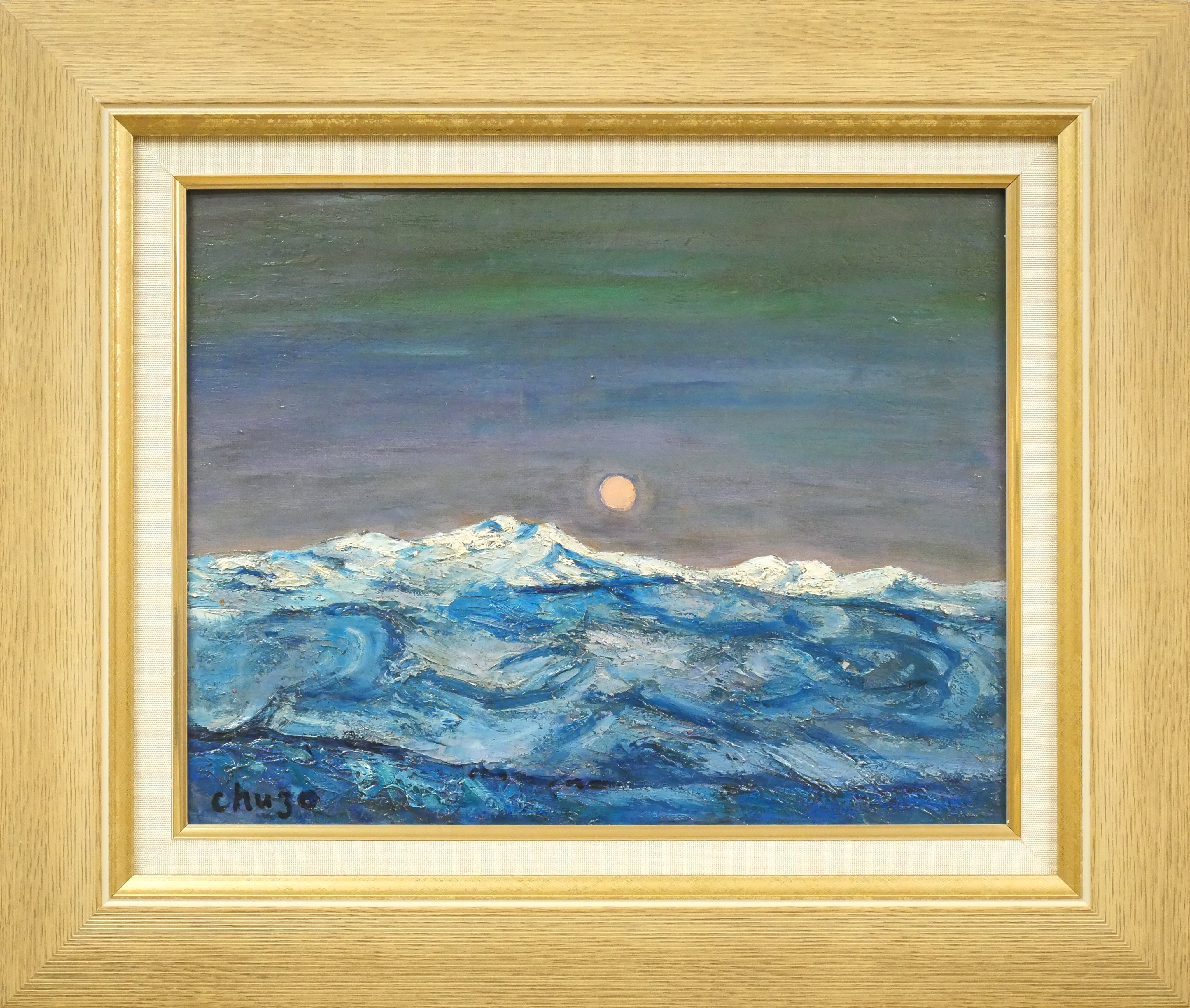 岩船修三「アラスカ(白夜)」油絵・F6号