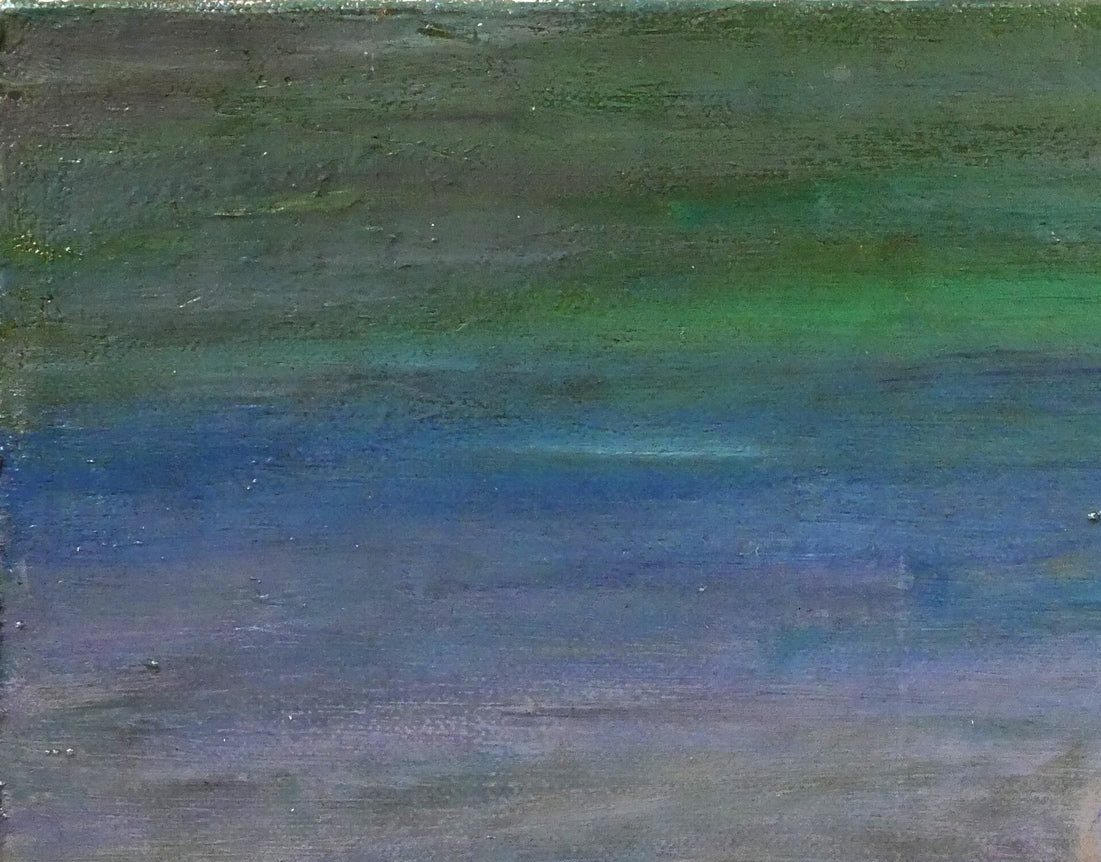 岩船修三「アラスカ(白夜)」油絵・F6号 拡大画像1