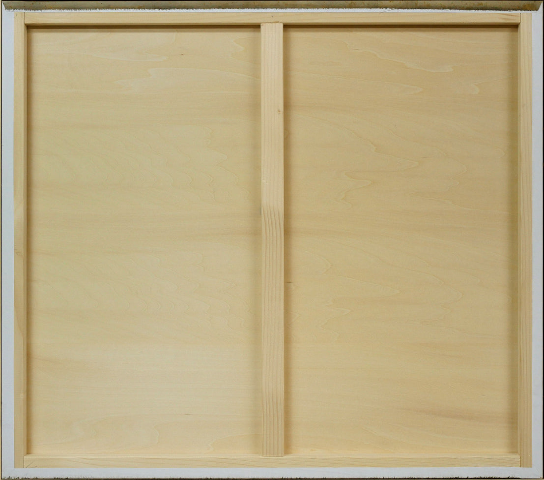 岩橋英遠「双鶴」日本画・10号大 作品裏側画像