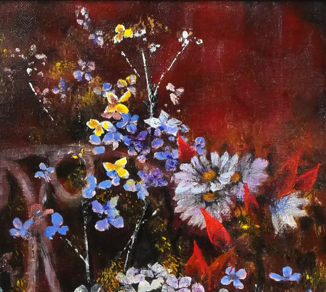 出雲丈嗣「北のはな」油絵・F10号 拡大画像2