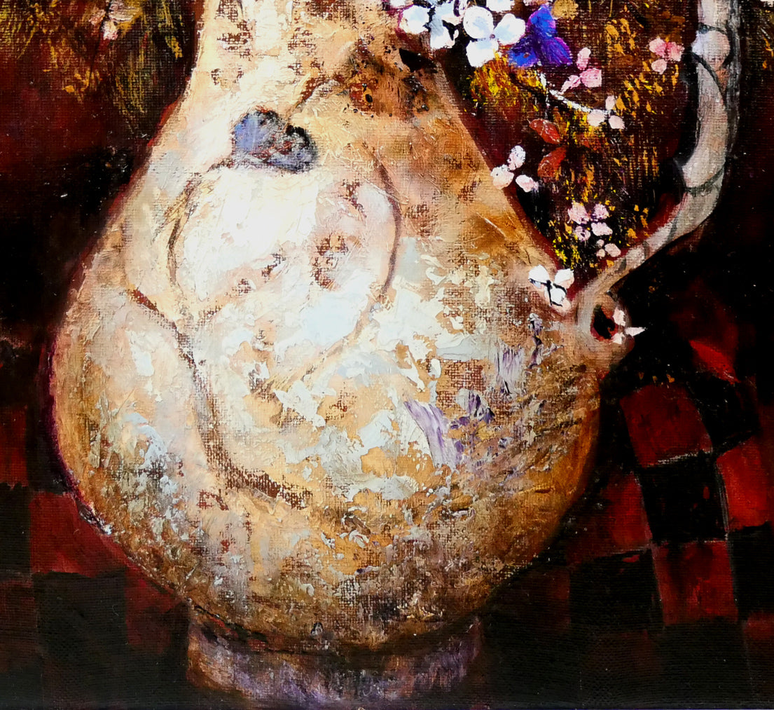 出雲丈嗣「北のはな」油絵・F10号 拡大画像4