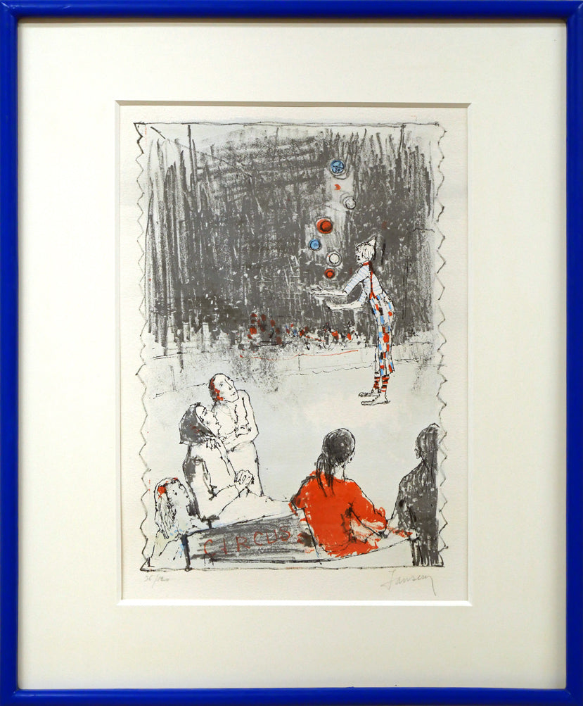 ジャン・ジャンセン(Jean Jansem)「サーカス(CIRCUS)」リトグラフ