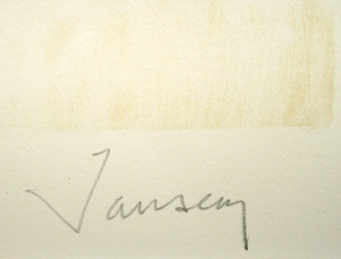 ジャン ジャンセン(Jean Jansem)「二人のモデル(Les deux mannequins)」リトグラフ 本人直筆鉛筆サイン