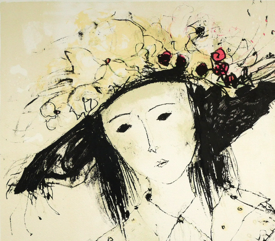 ジャン ジャンセン(Jean Jansem)「二人のモデル(Les deux mannequins)」リトグラフ 拡大画像1