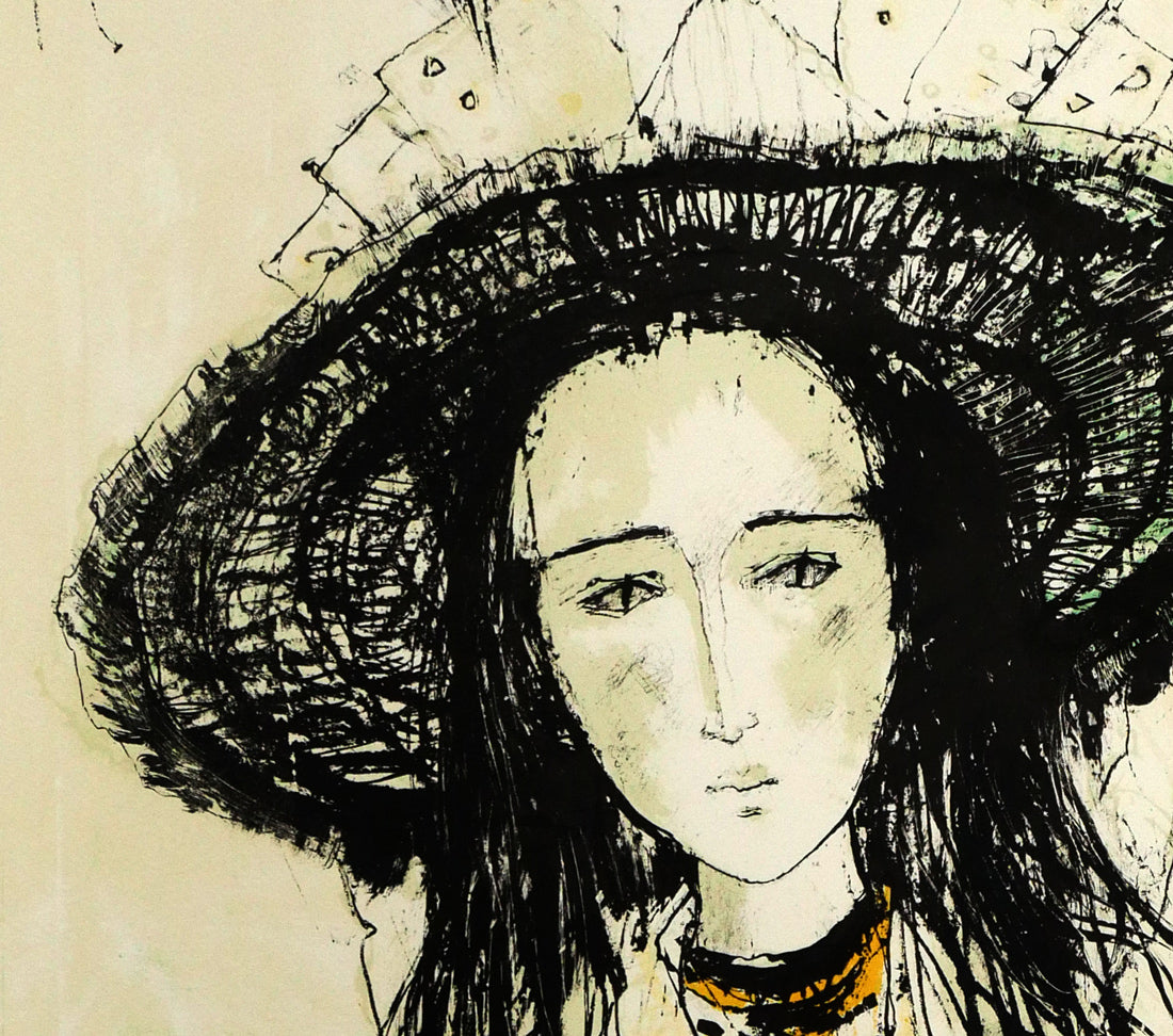 ジャン ジャンセン(Jean Jansem)「二人のモデル(Les deux mannequins)」リトグラフ 拡大画像3