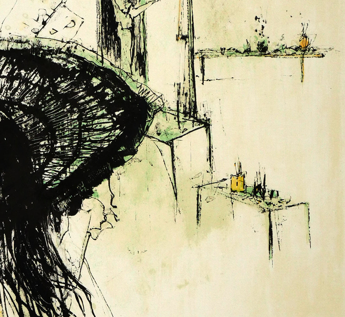 ジャン ジャンセン(Jean Jansem)「二人のモデル(Les deux mannequins)」リトグラフ 拡大画像4