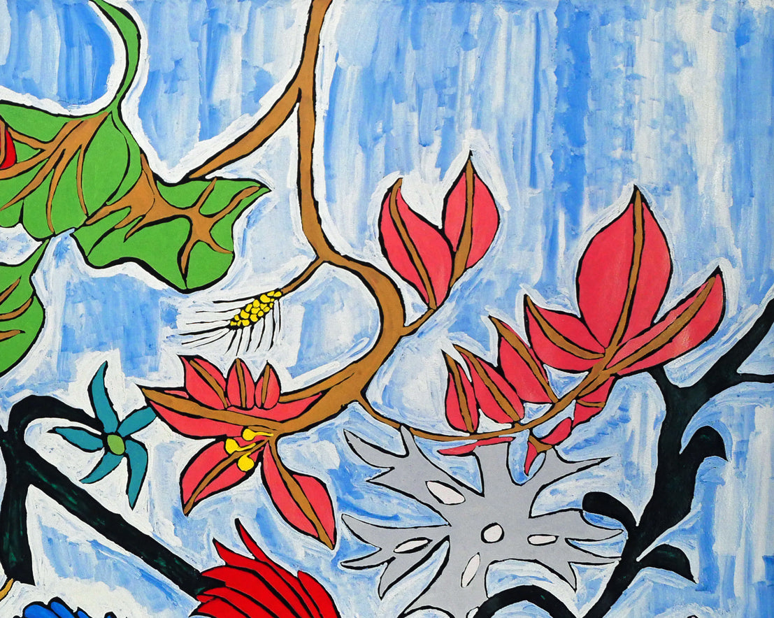 ジミー大西「お花畑」版画・限定品 拡大画像2