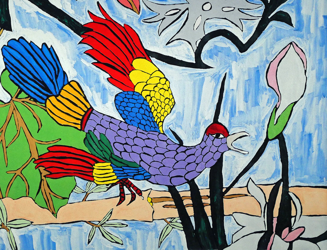 ジミー大西「お花畑」版画・限定品 拡大画像4