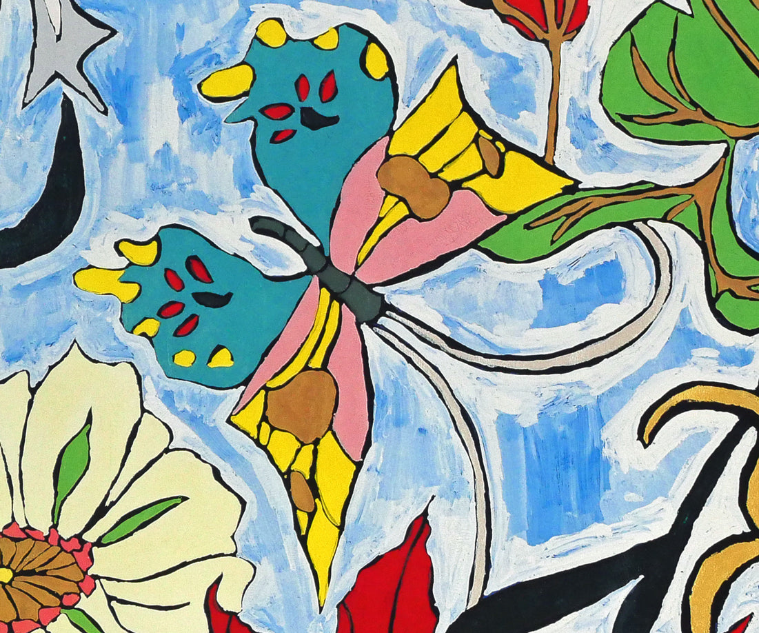 ジミー大西「お花畑」版画・限定品 拡大画像5