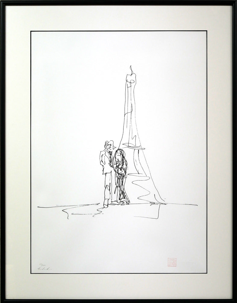 ジョン・レノン(John LENNON)「エッフェル塔(オノ・ヨーコと合作)」リトグラフ