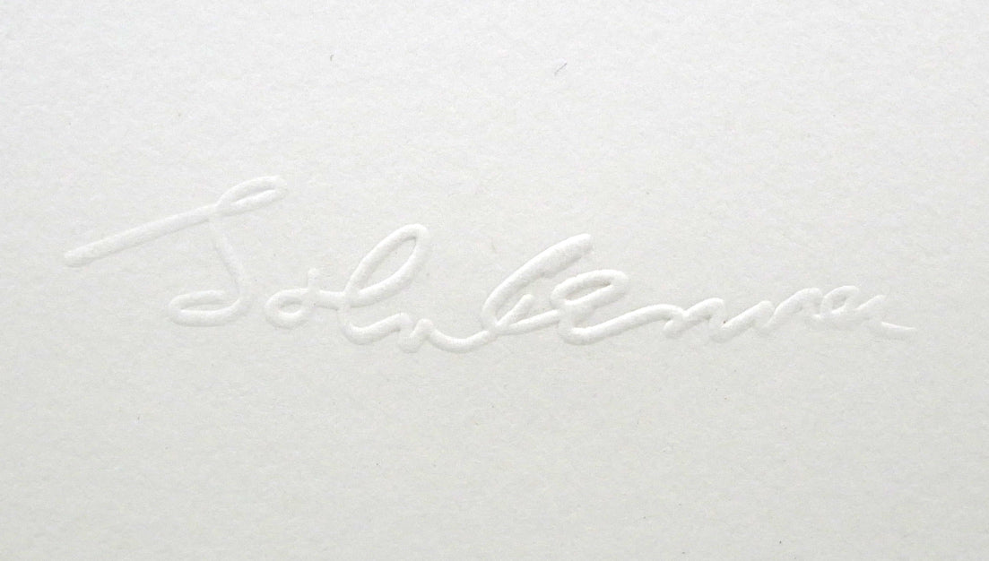 ジョン・レノン(John LENNON)「エッフェル塔(オノ・ヨーコと合作)」リトグラフ エンボス部分