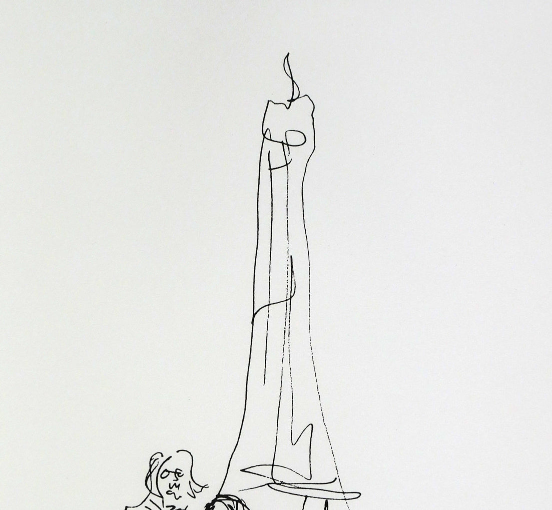 ジョン・レノン(John LENNON)「エッフェル塔(オノ・ヨーコと合作)」リトグラフ 拡大画像1