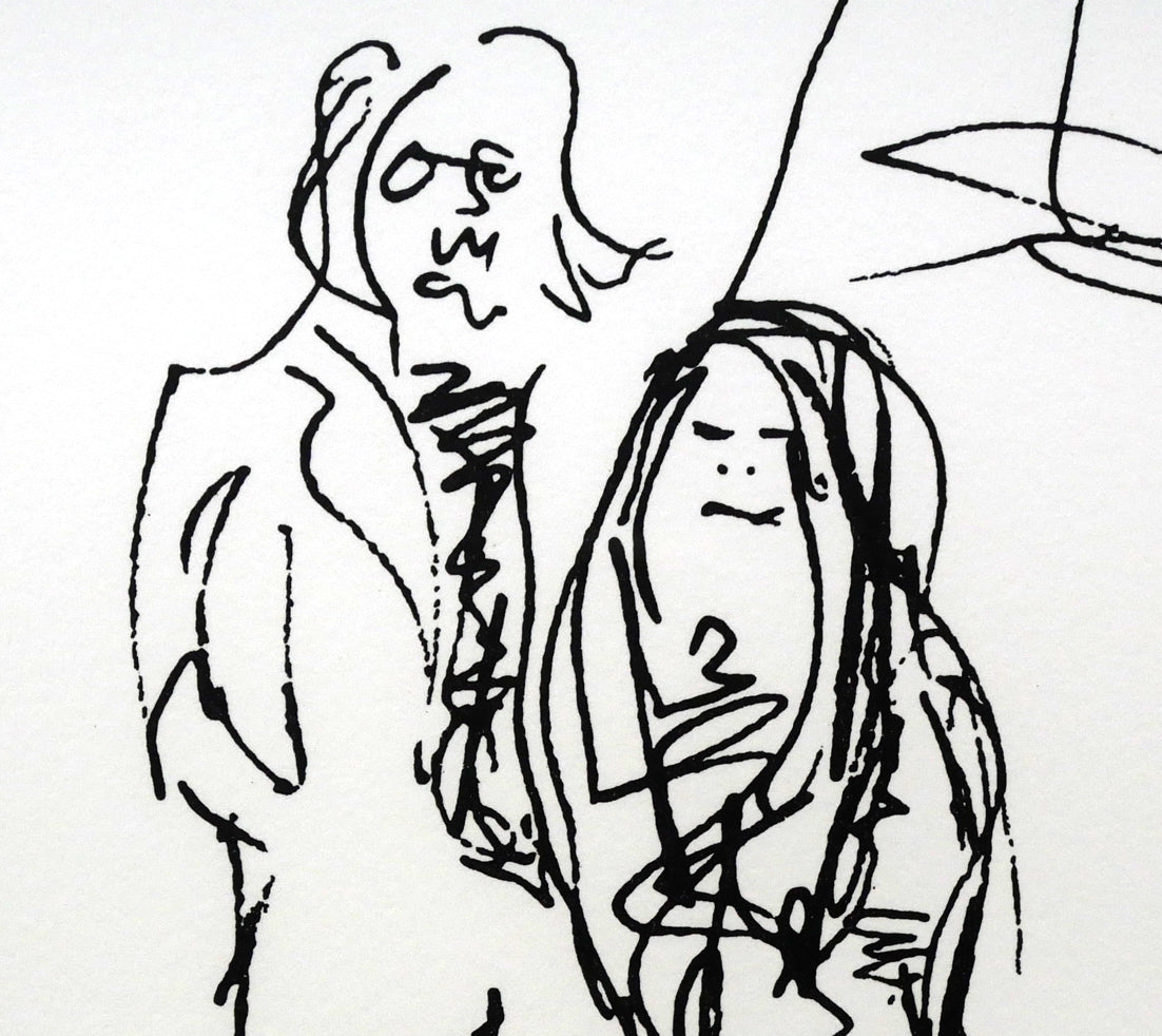 ジョン・レノン(John LENNON)「エッフェル塔(オノ・ヨーコと合作)」リトグラフ 拡大画像3