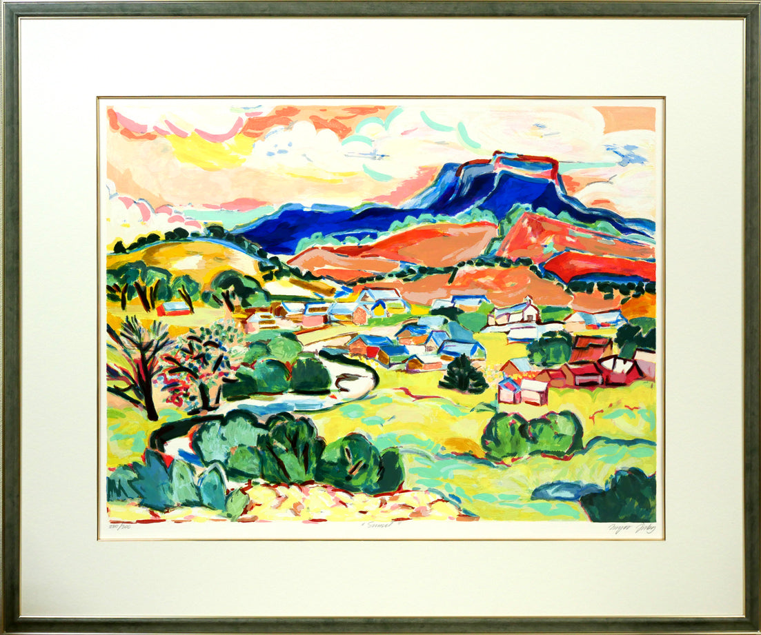 インガー ジャービー(Inger Jirby)「Sunset」リトグラフ