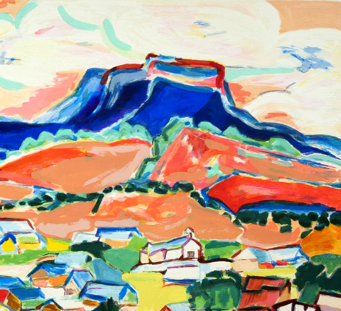 インガー ジャービー(Inger Jirby)「Sunset」リトグラフ 拡大画像2