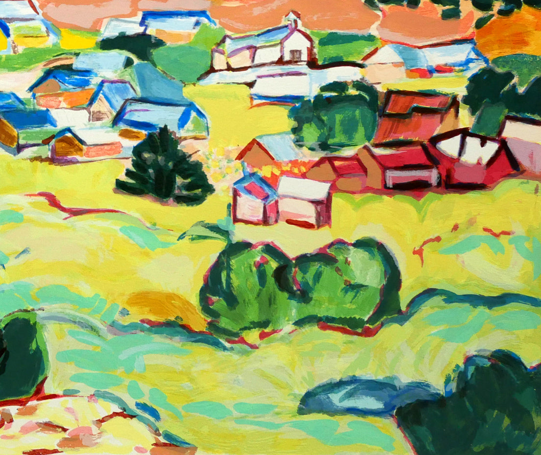 インガー ジャービー(Inger Jirby)「Sunset」リトグラフ 拡大画像4