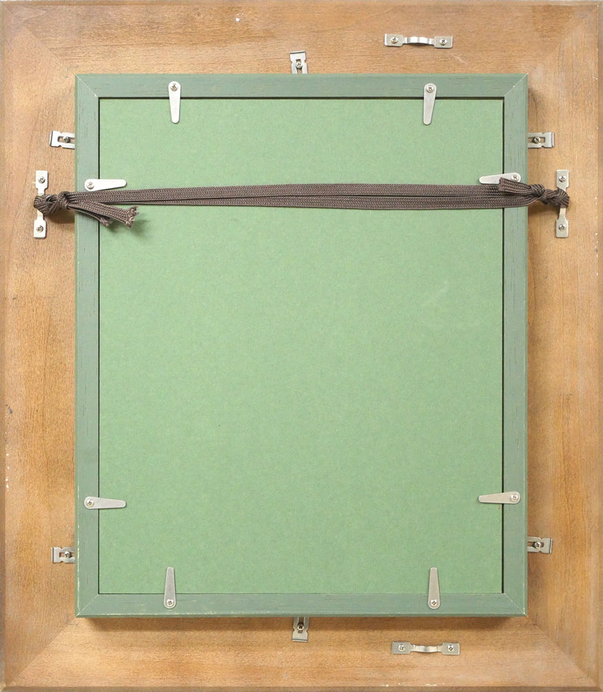 上代誠「桜」油絵・F3号 額縁裏側画像