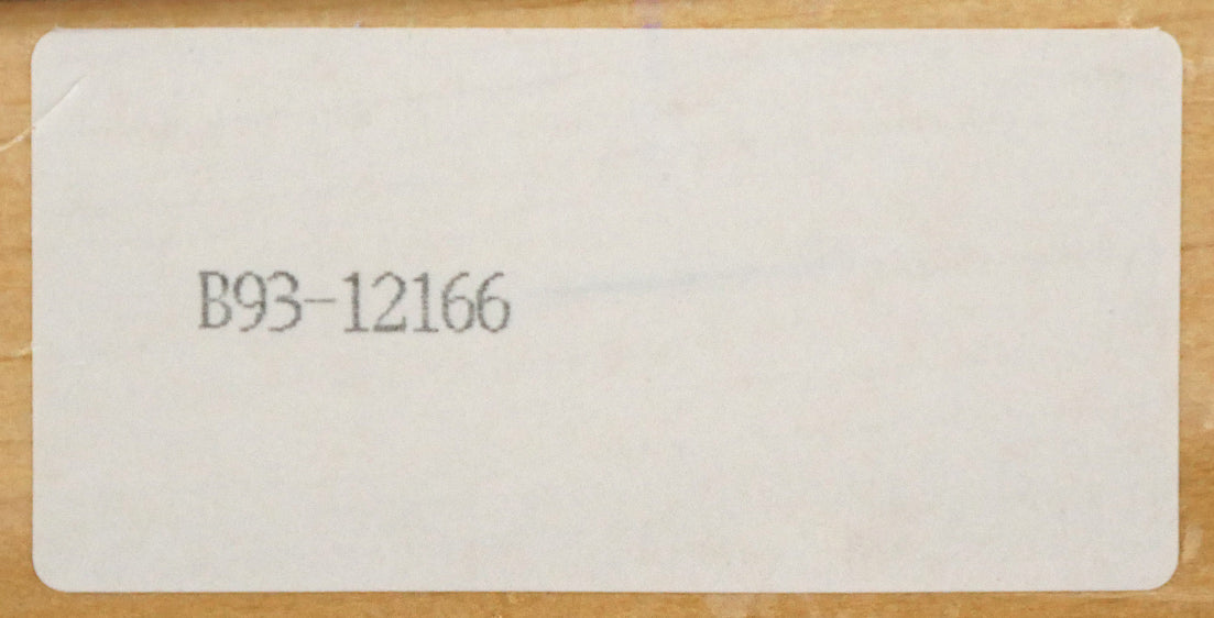 上代誠「桜」油絵・F3号 裏側拡大画像(「一枚の繪」管理番号シール)