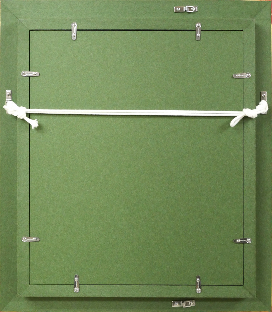 上代誠「桜」油絵・F3号 額縁裏側画像