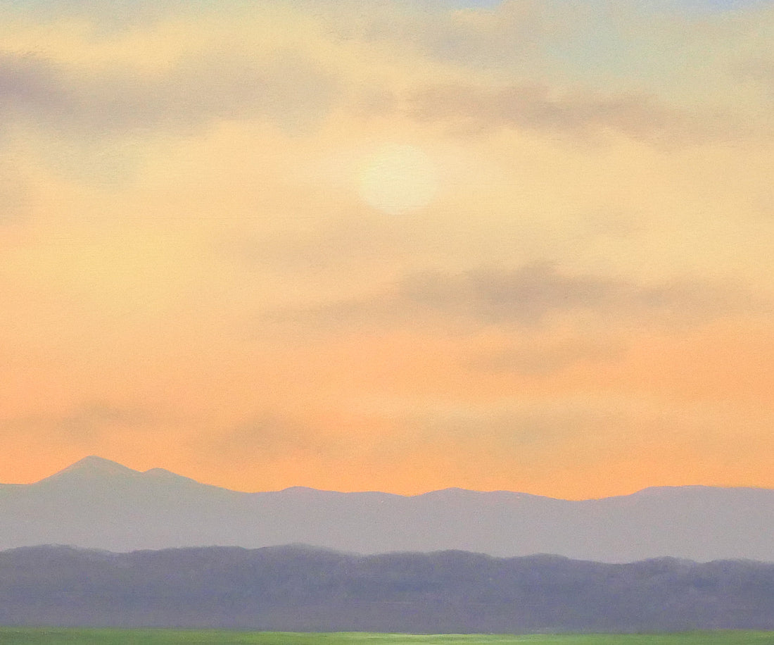 上代誠「湿原(釧路)」油絵・F6号 拡大画像2