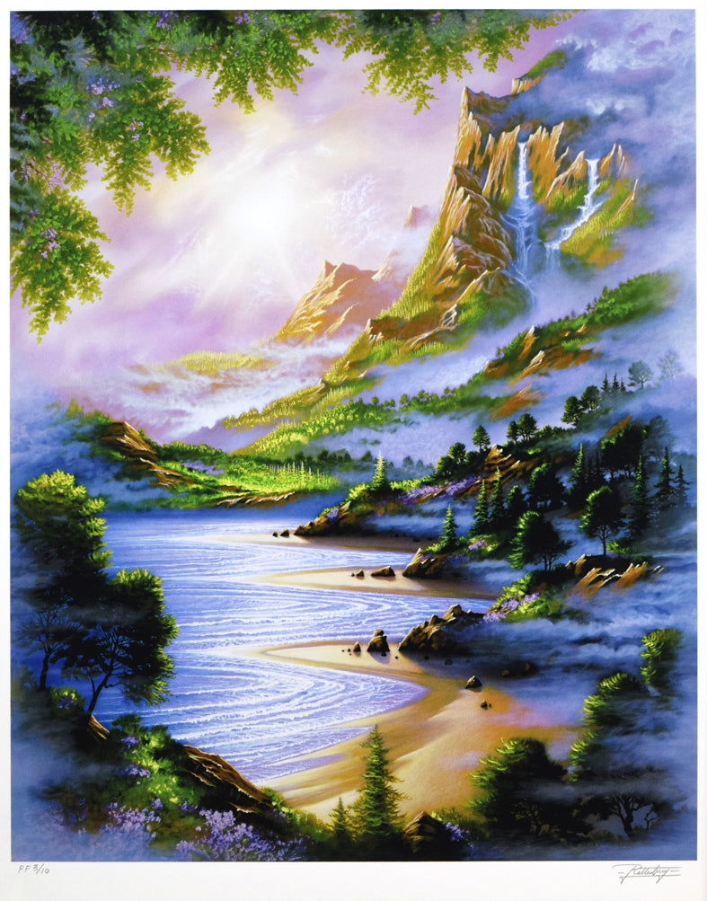 ジョン ラッテンベリー(Jon RATTENBURY)「ウィービロング」シルクスクリーン版画 作品全体拡大画像