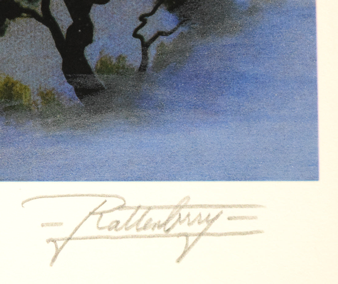 ジョン ラッテンベリー(Jon RATTENBURY)「ウィービロング」シルクスクリーン版画 本人直筆鉛筆サイン