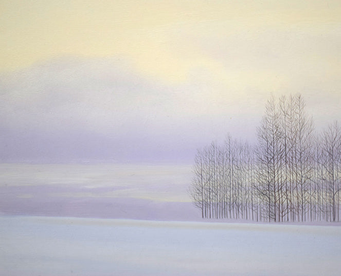 上代誠「愁」油絵・P10号 拡大画像3