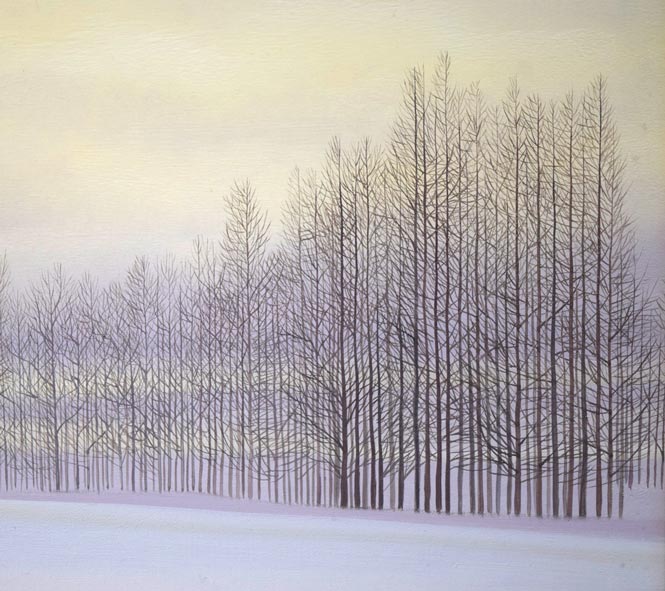 上代誠「愁」油絵・P10号 拡大画像4