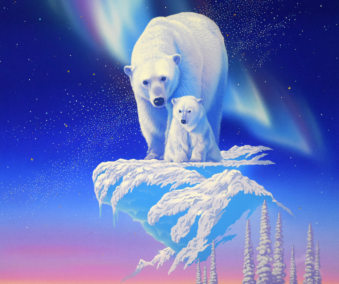 ジョウ ナイトウ「オーロラ・ドリーム」シルクスクリーン版画 拡大画像2