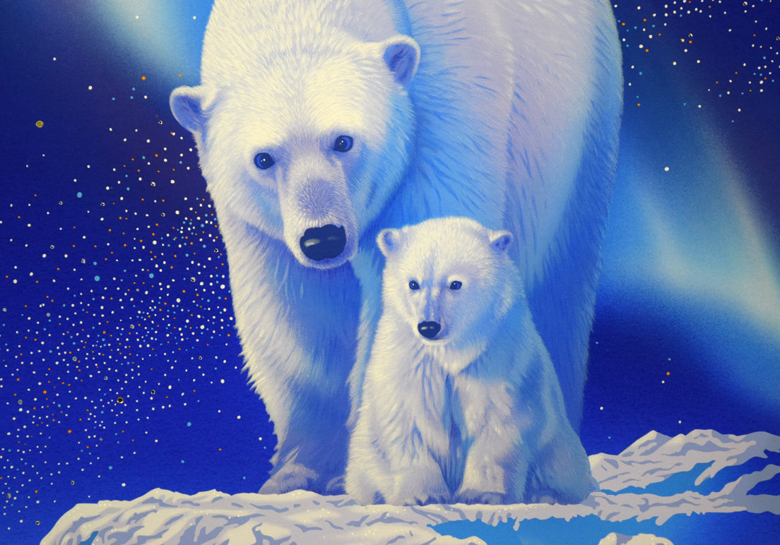 ジョウ ナイトウ「オーロラ・ドリーム」シルクスクリーン版画 拡大画像3