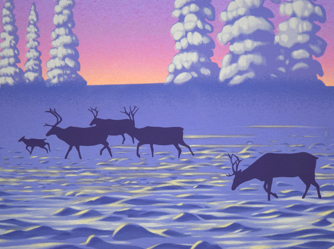 ジョウ ナイトウ「オーロラ・ドリーム」シルクスクリーン版画 拡大画像6