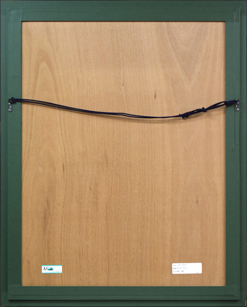 ジョウ ナイトウ「オーロラ・ドリーム」シルクスクリーン版画 額縁裏側画像