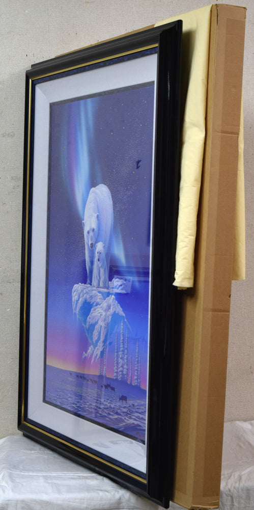 ジョウ ナイトウ「オーロラ・ドリーム」シルクスクリーン版画 付属品画像(黄袋、差し箱付き)