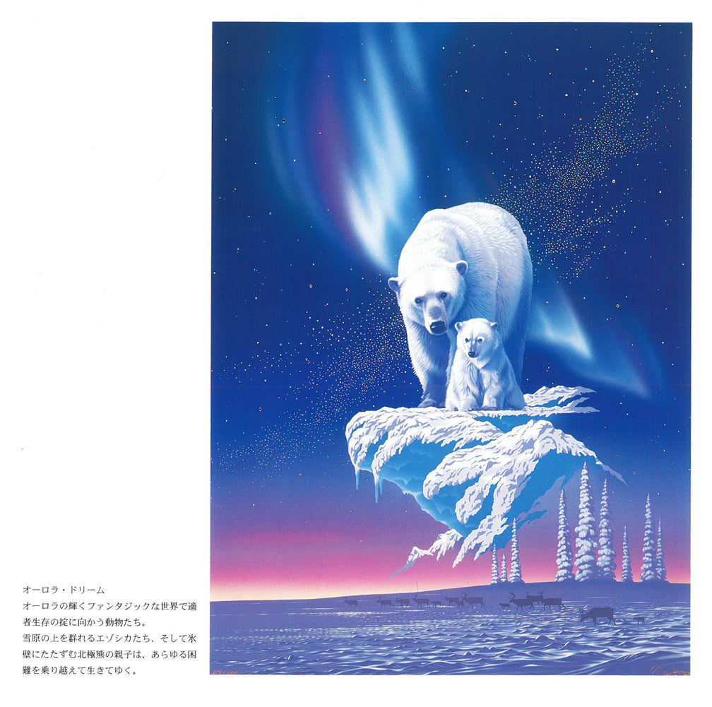 ジョウ ナイトウ「オーロラ・ドリーム」シルクスクリーン版画 画集2