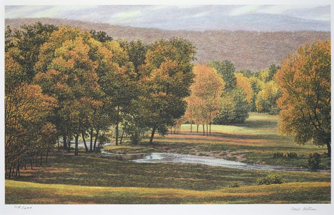 カール ホフナー(Carl Hoffner)「バリー ストリーム」ジクレー版画 作品全体画像