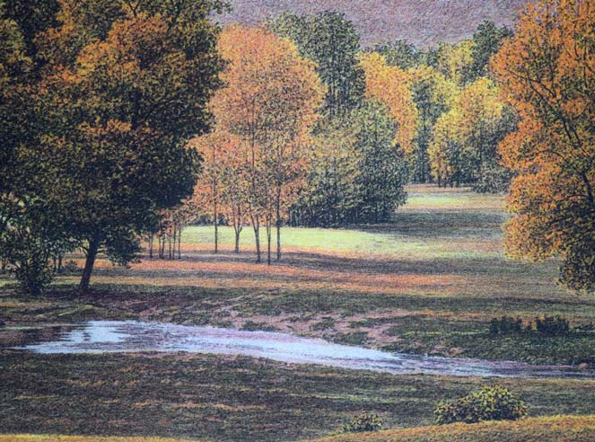 カール ホフナー(Carl Hoffner)「バリー ストリーム」ジクレー版画 拡大画像4